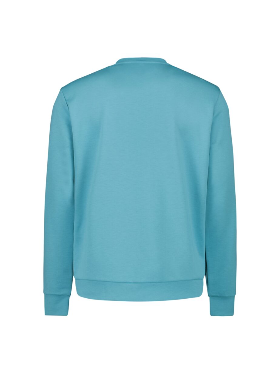 NO EXCESS Herren Sweatshirt mit Rundhals uni in dunkelblau und iceblau