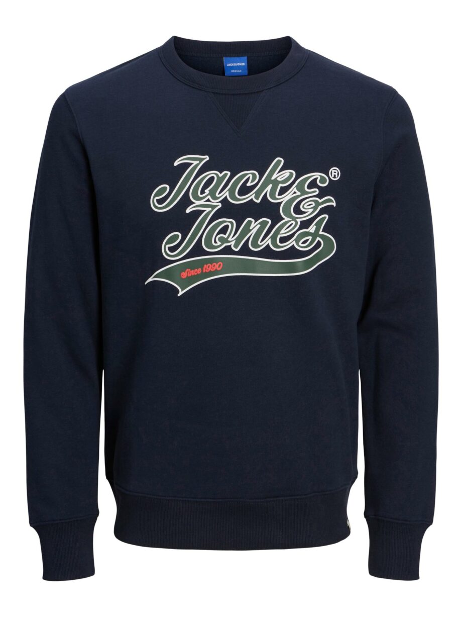 JACK&JONES Rundhals Sweatshirt mit Frontdruck