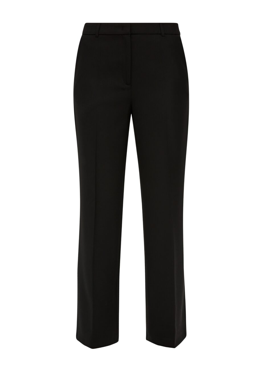 S. OLIVER BLACK LABEL Damen Stoffhose aus Viskosemix - Schwarz und Blau