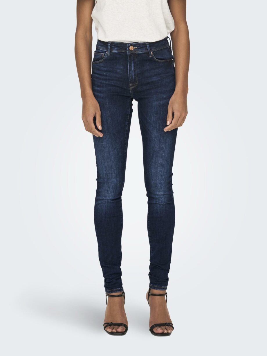 ONLY Skinny-Jeans PUSH SHAPE dark blue denim