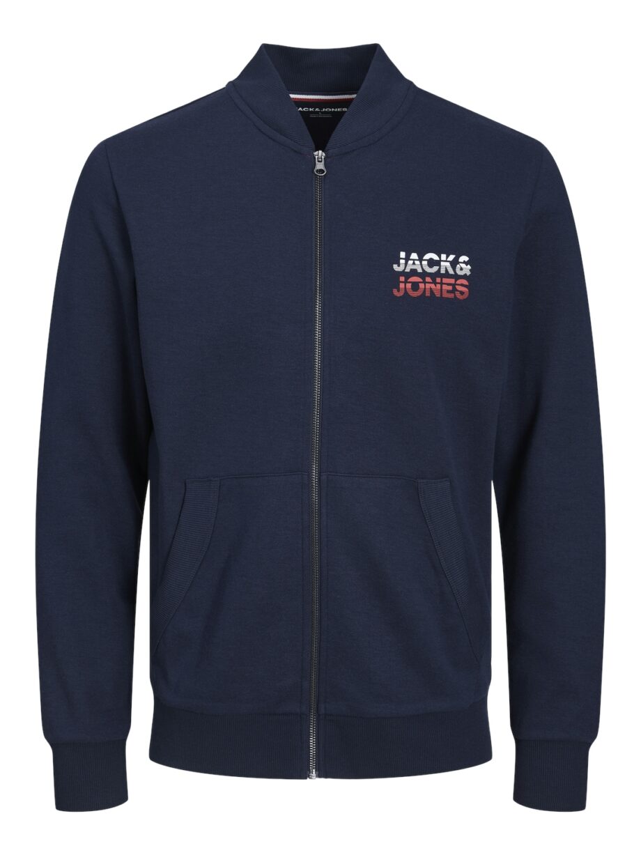 JACK&JONES Sweatjacke im College-Style JJATLAS SWEAT ZIP