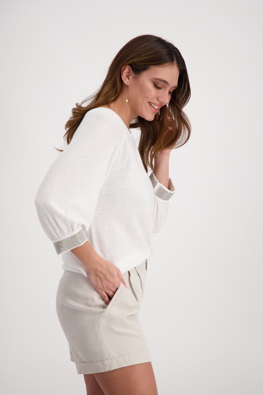 MONARI Pullover mit Pailletten