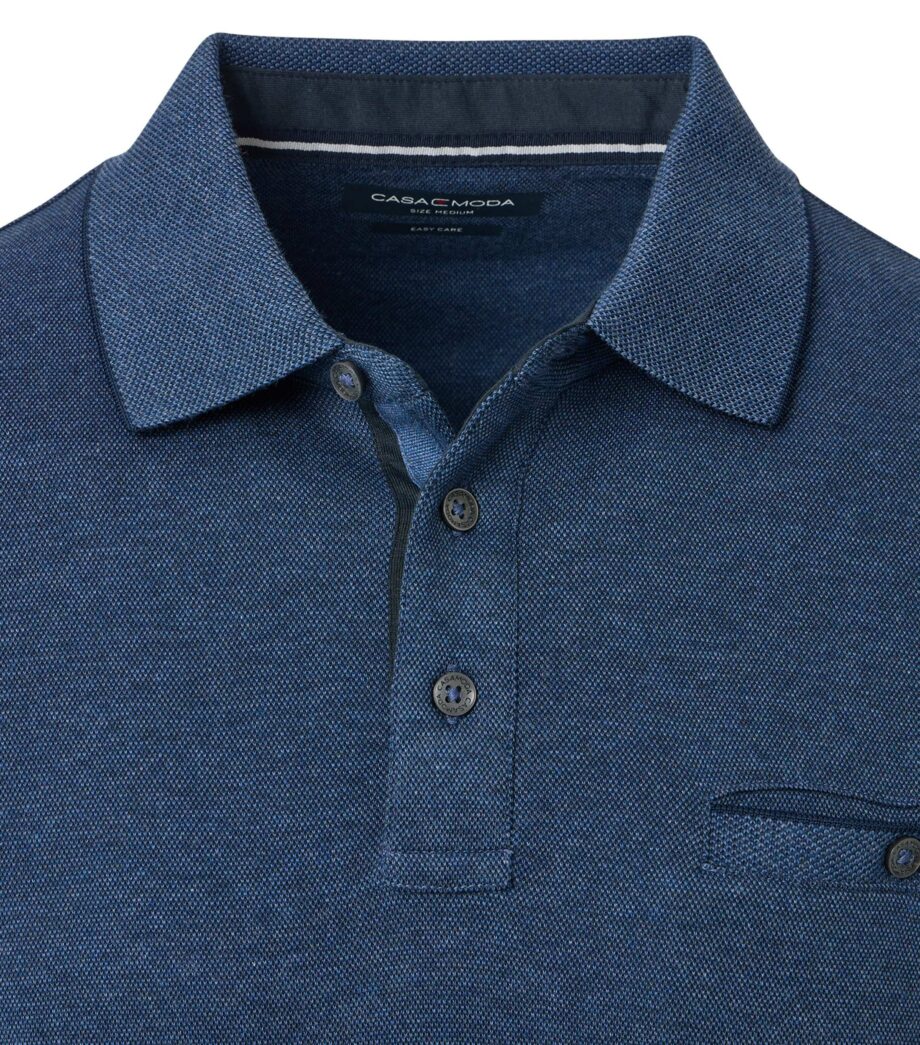 CASAMODA Herren Polo-Shirt Langarm