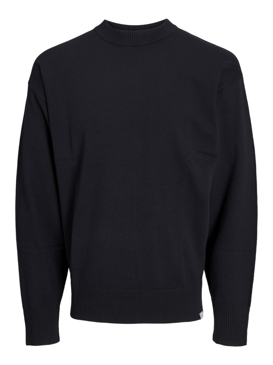 JACK&JONES Herren Sweatshirt langarm mit Rundhalsausschnitt in Grau, Schwarz und Beige