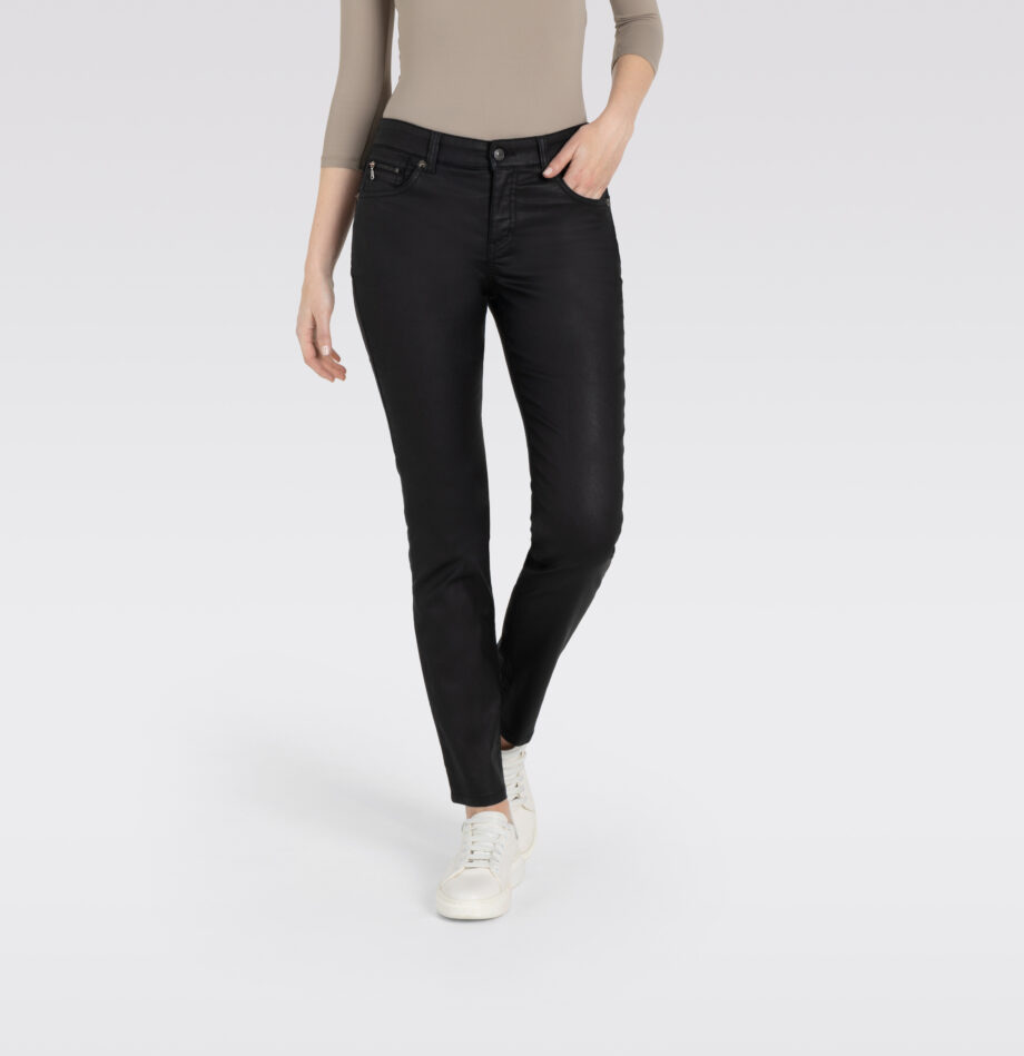 MAC Damenjeans SLIM, Coated cotton tencel