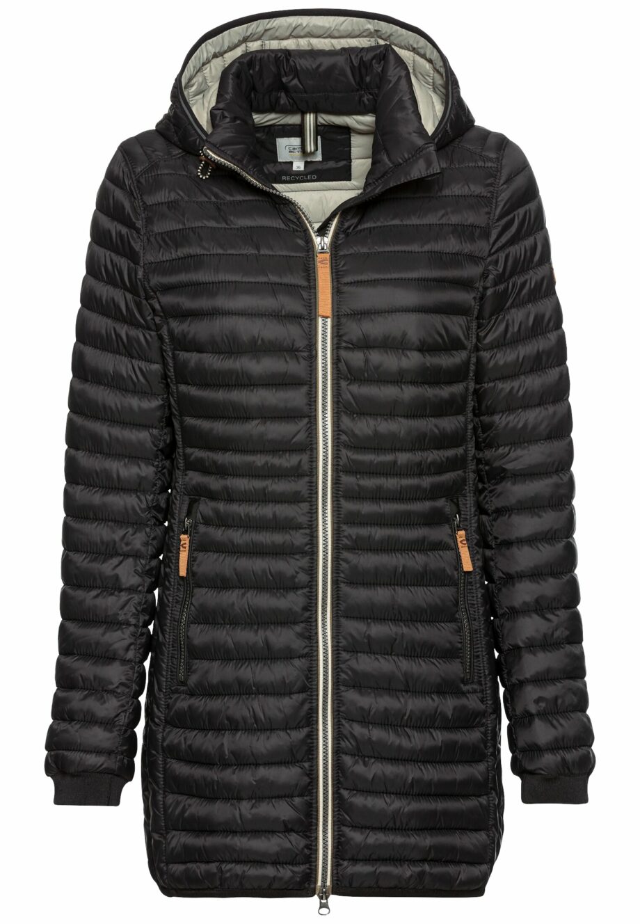 CAMEL ACTIVE Lange Damen-Steppjacke aus recyceltem Polyamid