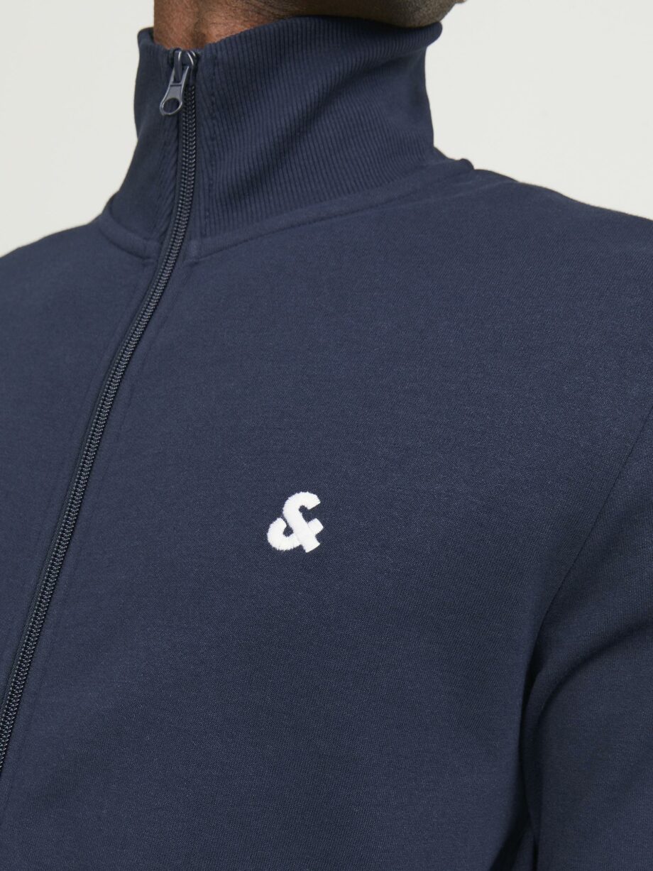 JACK&JONES Herren Sweatshirt langarm mit Reißverschluss in Dunkelblau