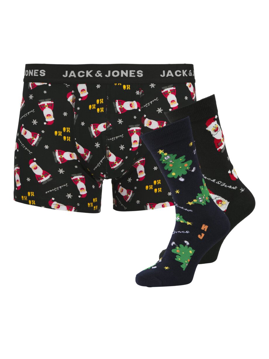 JACK&JONES Herren Giftbox Unterwäsche- und Sockengeschenkbox in Schwarz