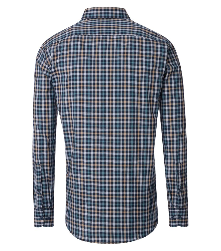 CASAMODA Herren Freizeithemd kariert mit Button-Down Kragen Casual Fit