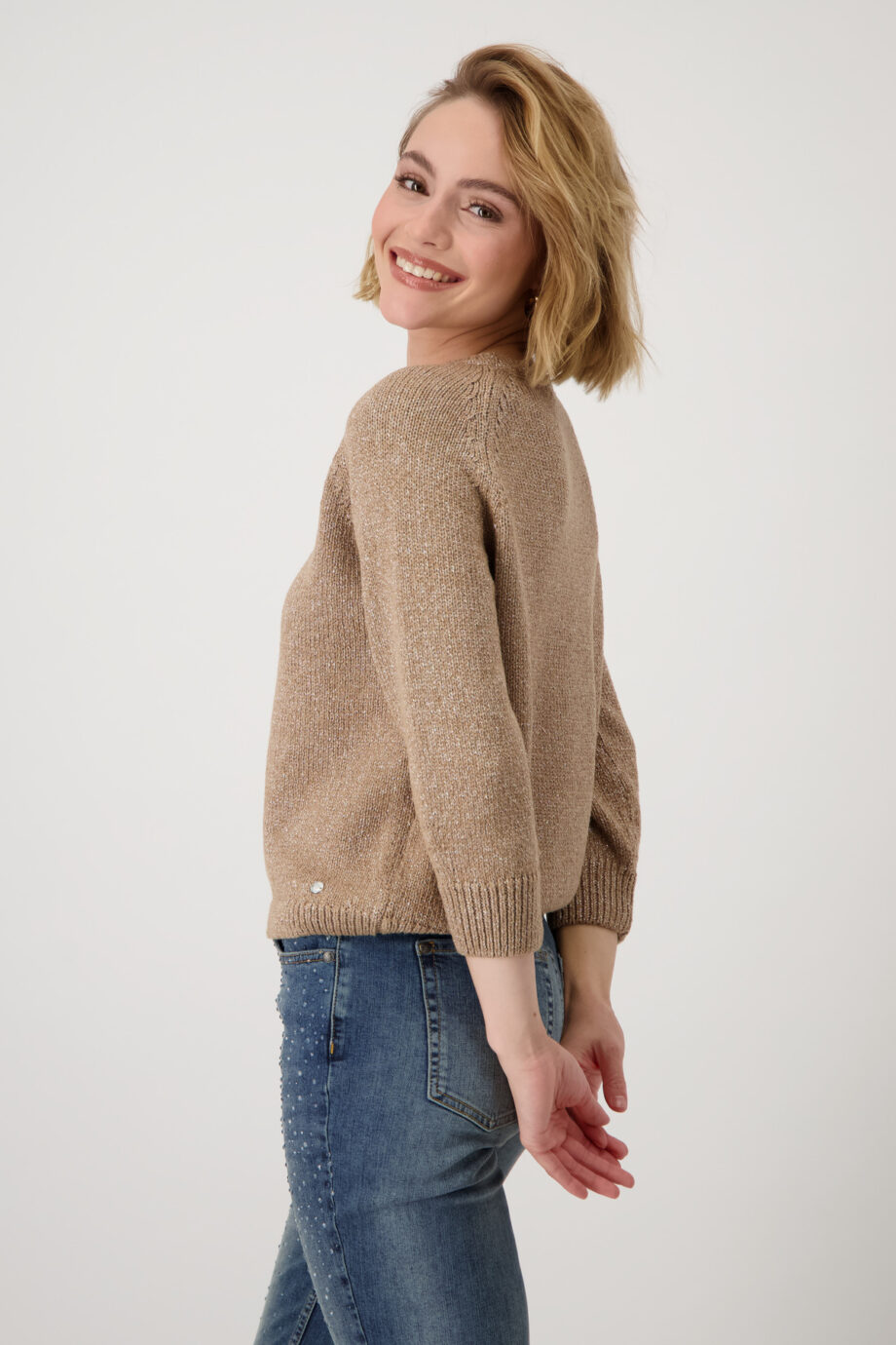 MONARI Damen Strickpullover mit Lurex