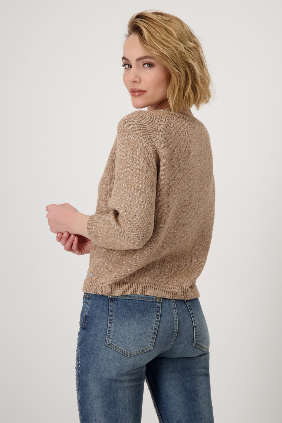 MONARI Damen Strickpullover mit Lurex