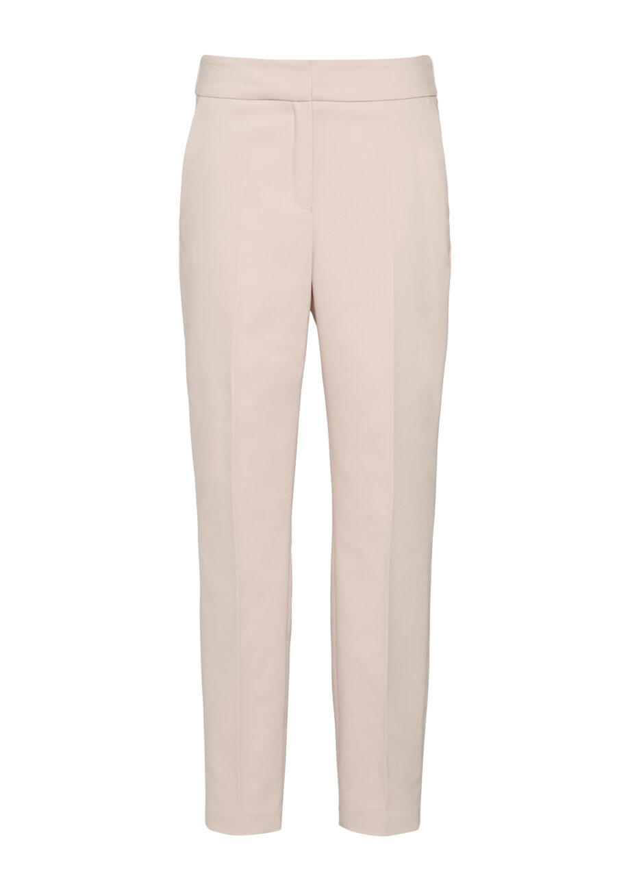 s.Oliver BLACK LABEL Klassische Cigarette-Pants aus Baumwollmix in rosé