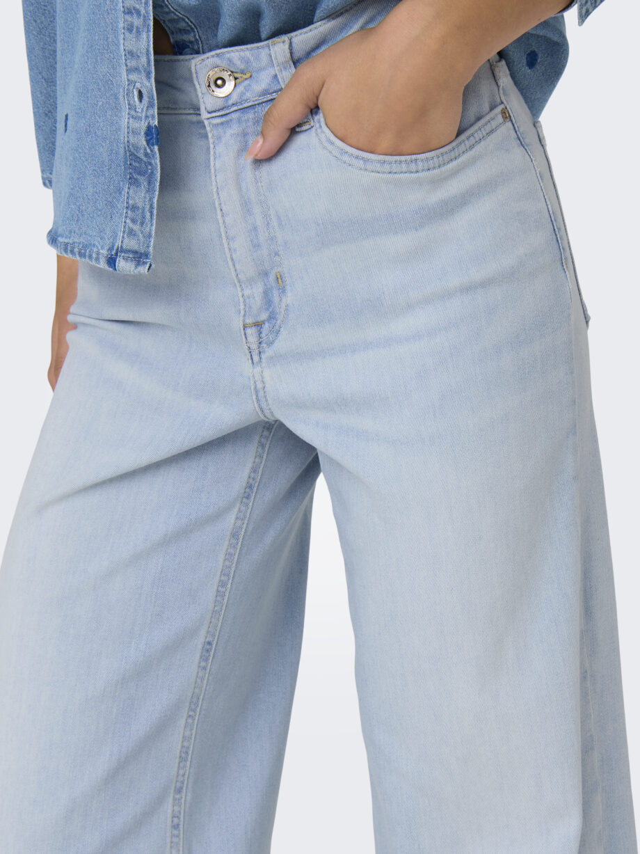 ONLY Damenjeans in Wide-Leg ONLMADISON BLUSH in hellem blue-bleach