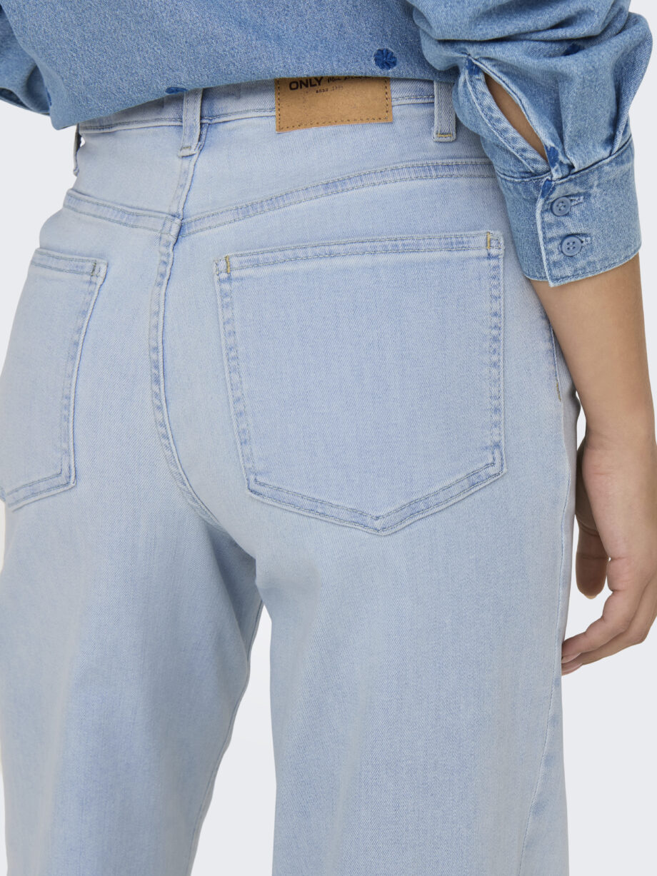 ONLY Damenjeans in Wide-Leg ONLMADISON BLUSH in hellem blue-bleach