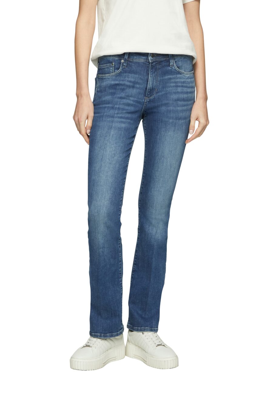 s.Oliver Damen Jeans-Hose Beverly Bootcut blue stone