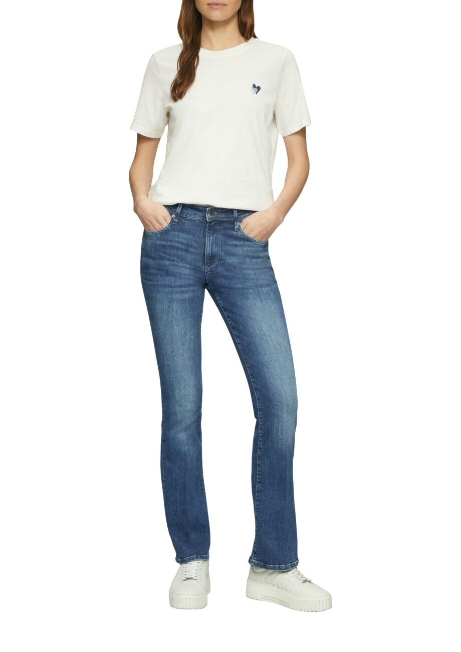 s.Oliver Damen Jeans-Hose Beverly Bootcut blue stone