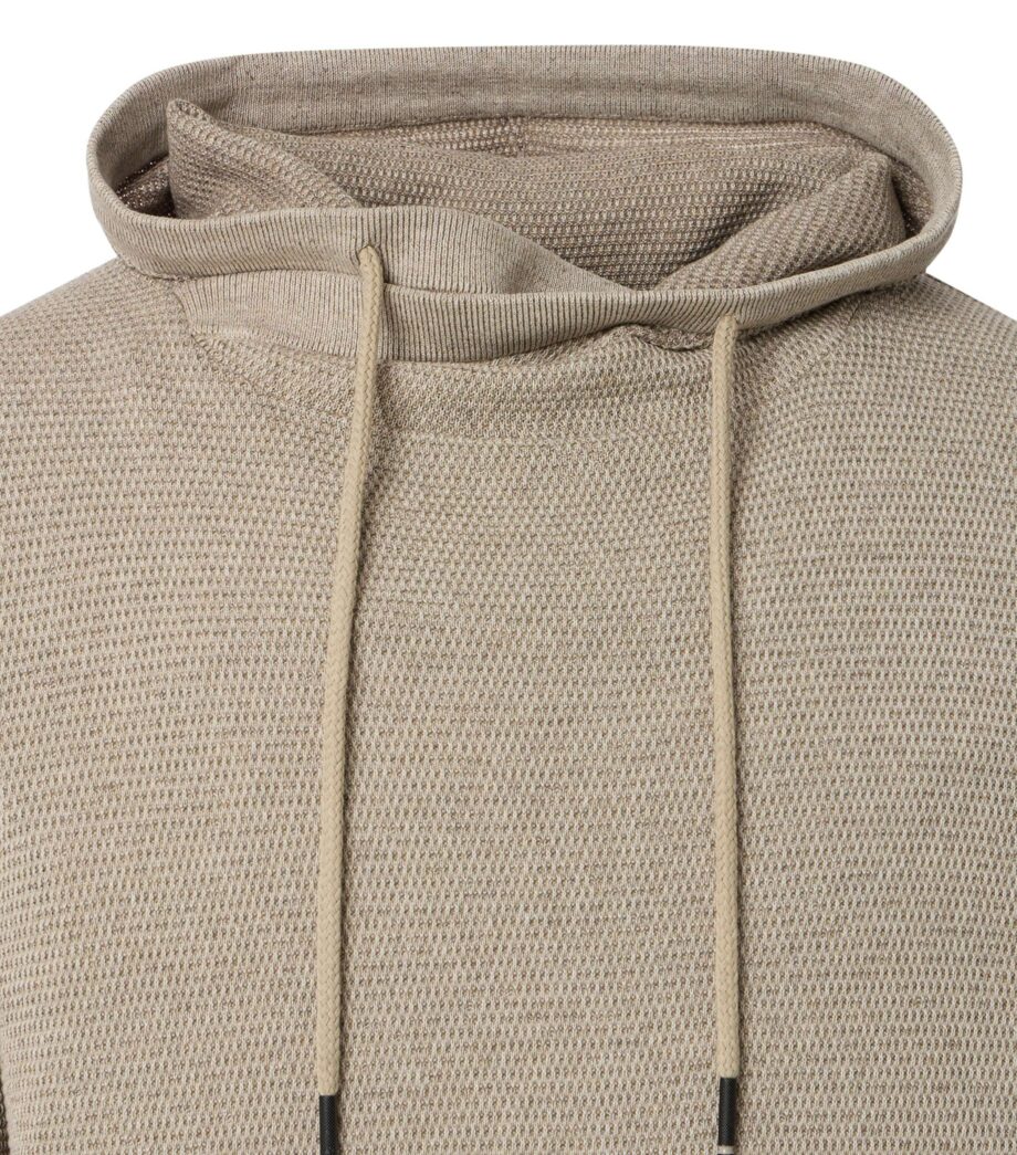 CASAMODA Herren-Pullover mit Snoodkragen in hellem beige