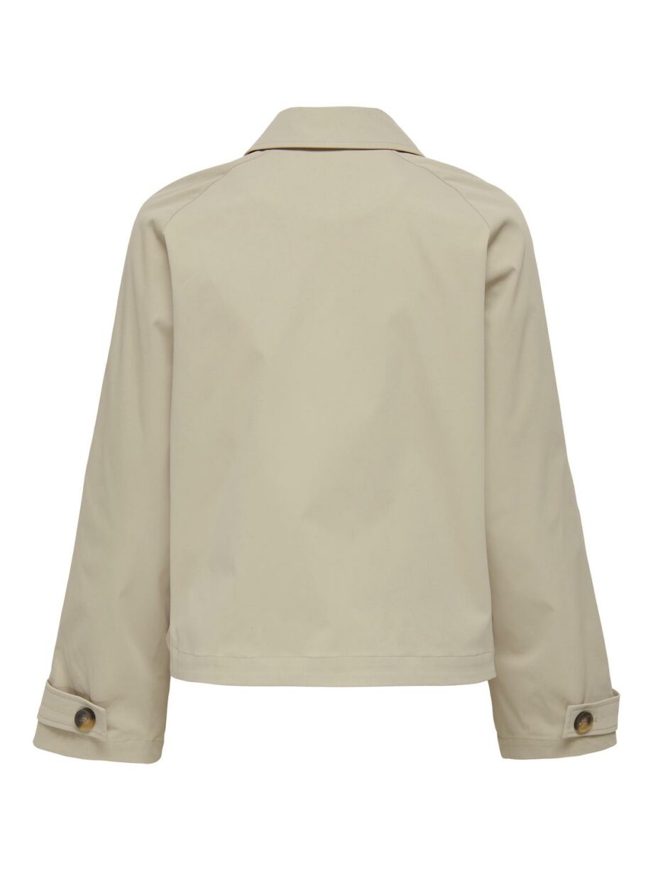 ONLY Kurzer Damen Trenchcoat APRIL in beige und oliv