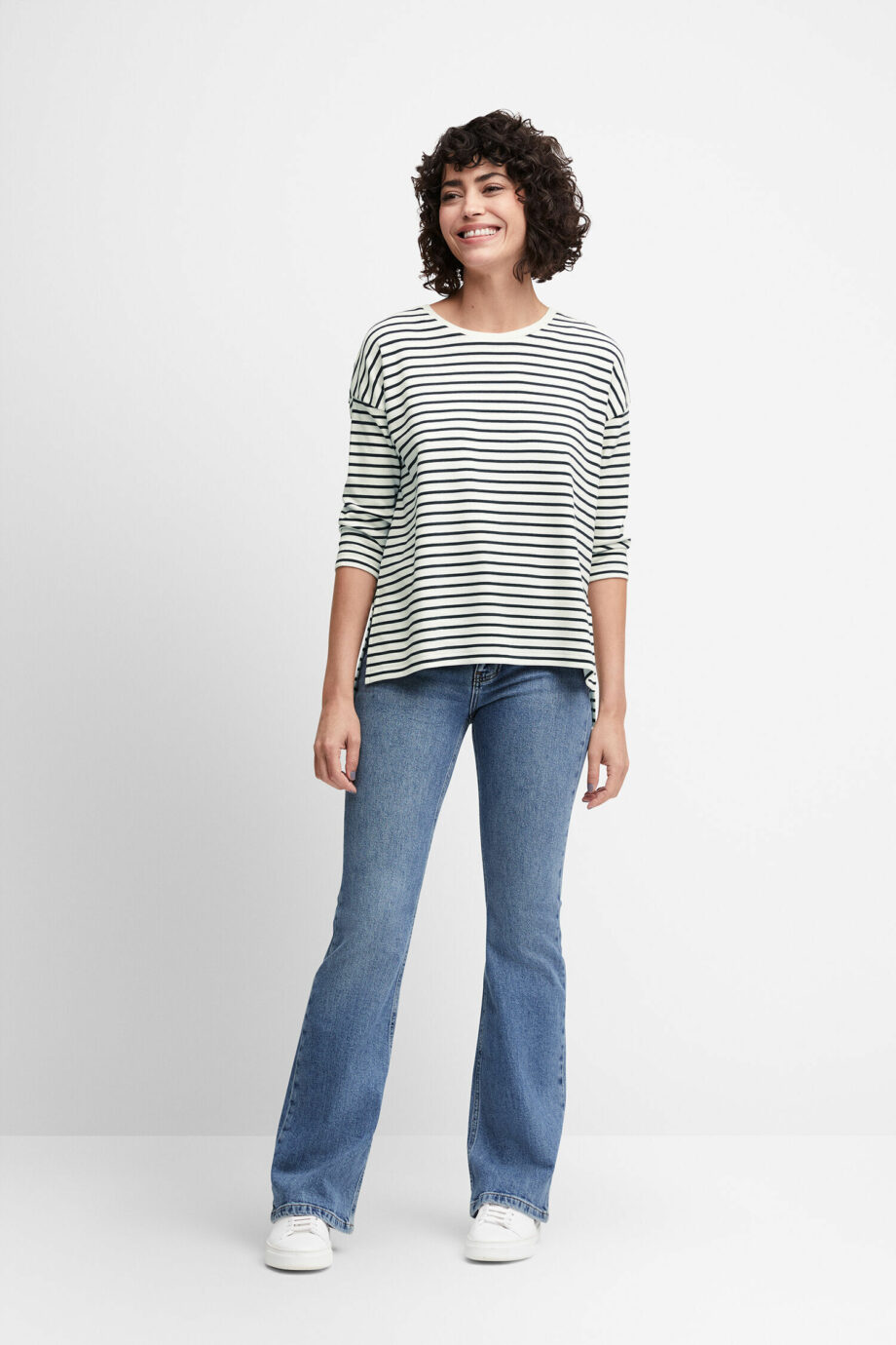 CINQUE Damen Langarm-Shirt mit Ringel CISTREPPY