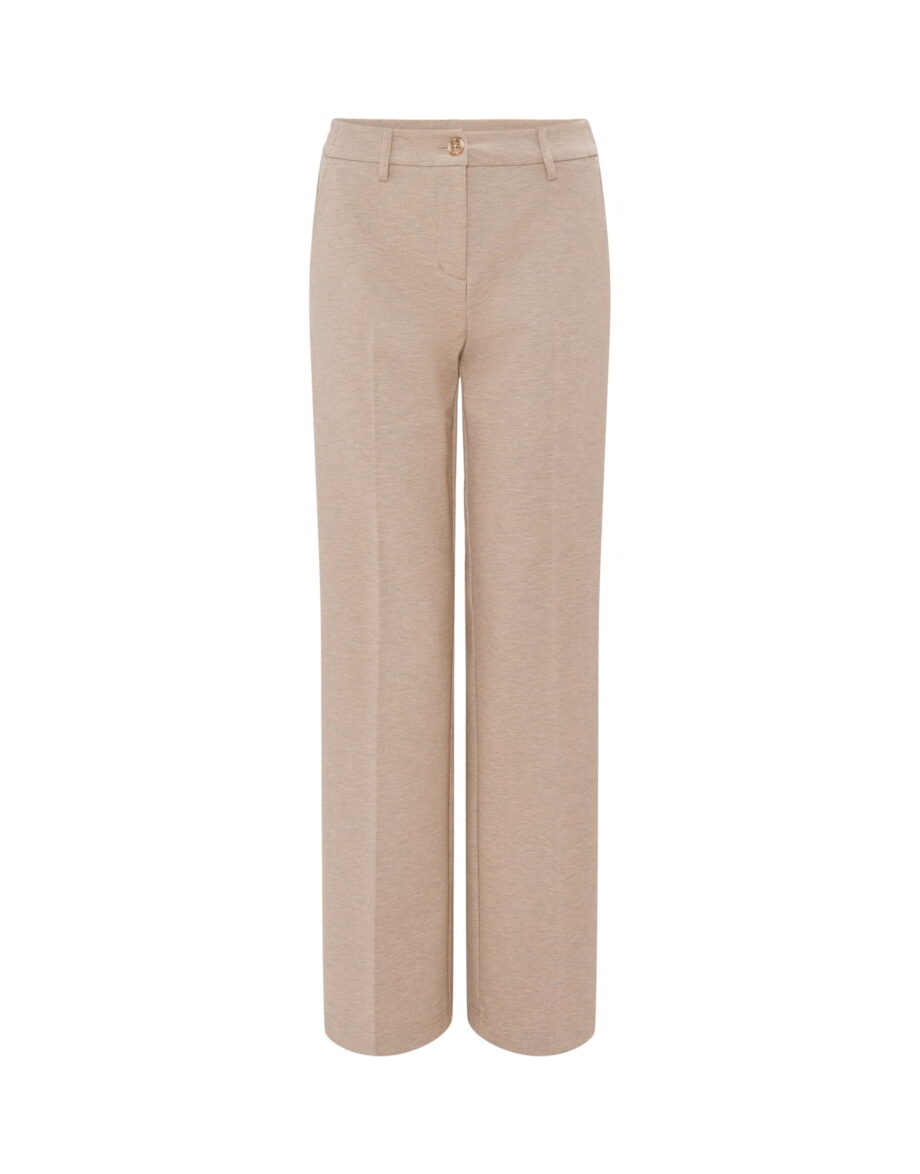 OPUS Damen Hose Mauno city Wide Leg in Beige