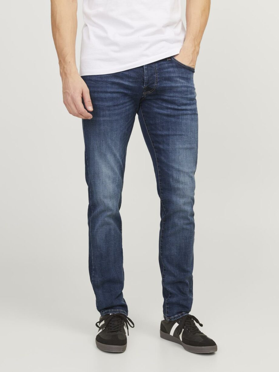 JACK&JONES Herren Jeans GLENN Slim Fit in Blau - blue denim