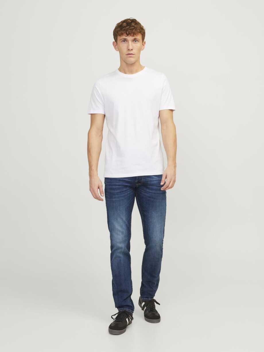 JACK&JONES Herren Jeans GLENN Slim Fit in Blau - blue denim