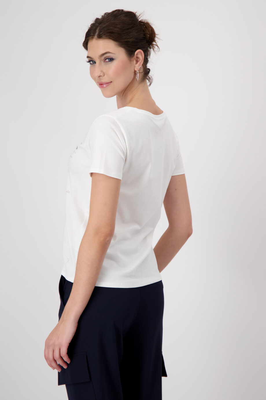 MONARI Damen T-Shirt mit Strasssteinen