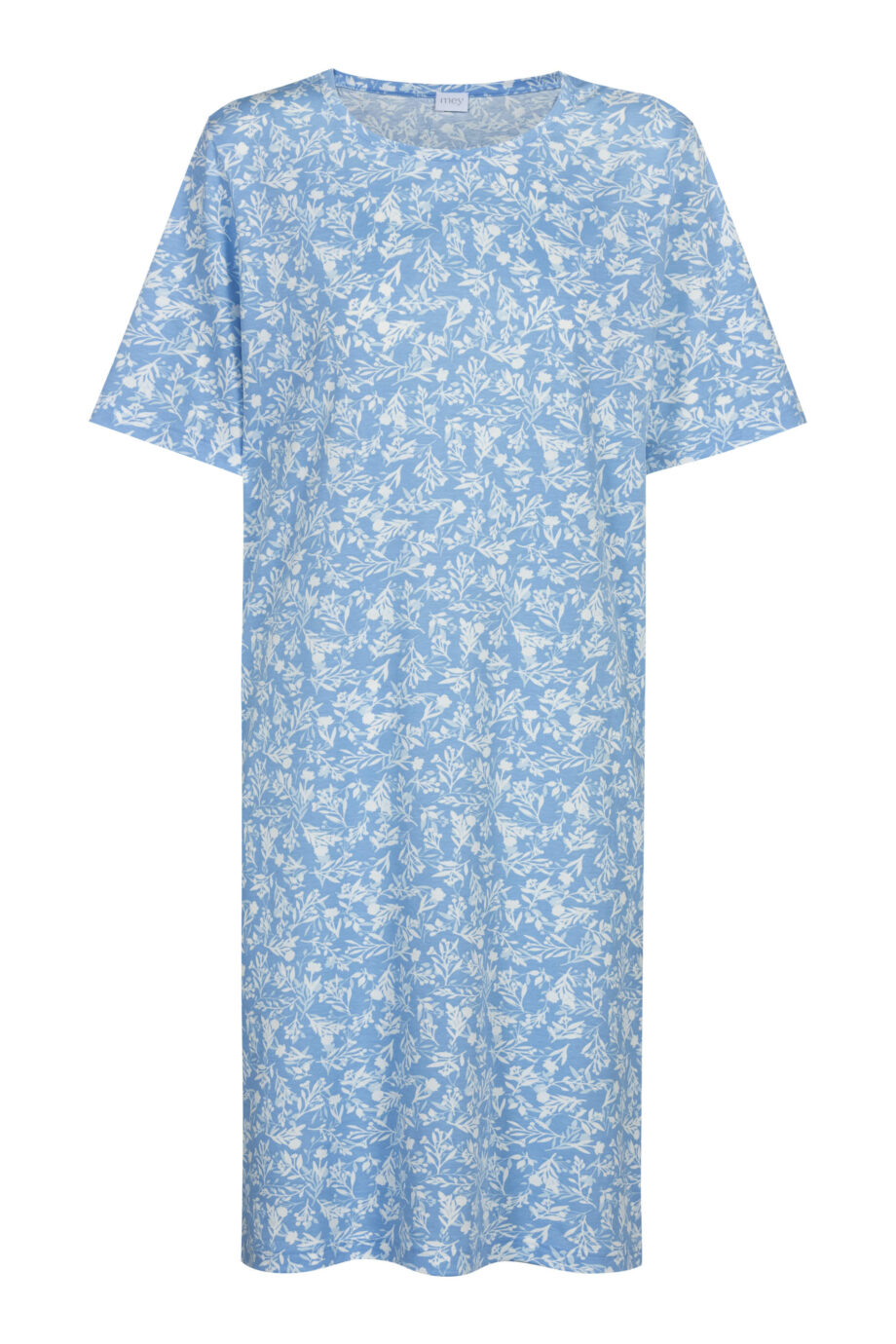 MEY Damen Nachthemd kurzarm in Farbe blue silk