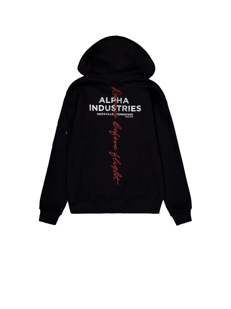 ALPHA INDUSTRIES Herren Sweatshirt Signature BP Hoody in black