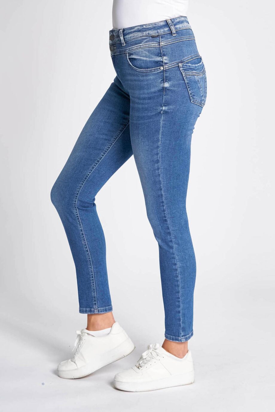 ZHRILL Damenjeans Skinny Stretch ZHKELA in blue stone used