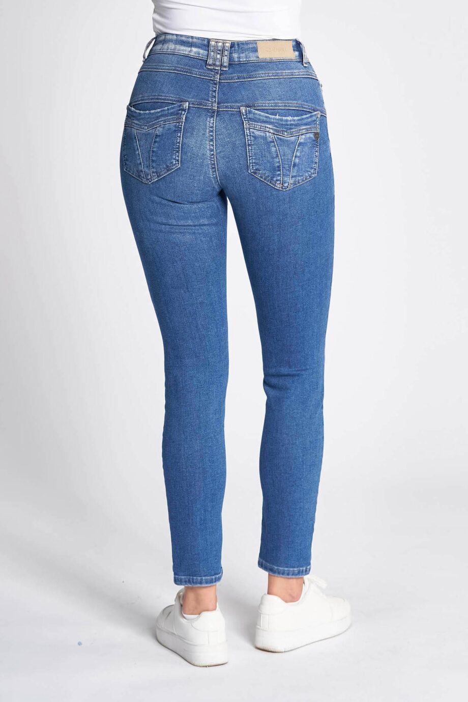 ZHRILL Damenjeans Skinny Stretch ZHKELA in blue stone used