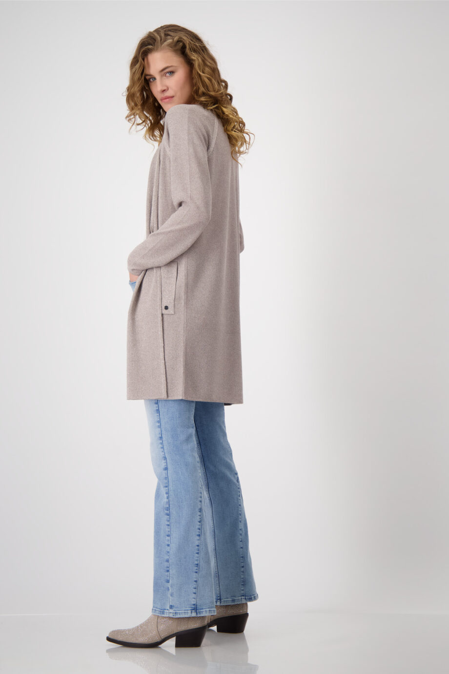 MONARI Damen Stricküberwurf mit Lurex