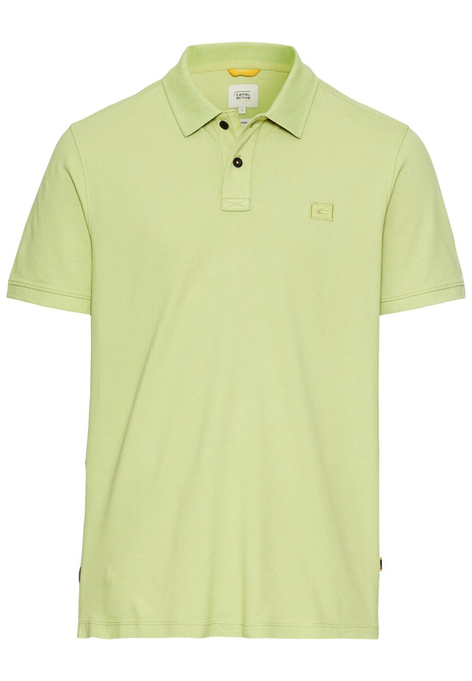 CAMEL ACTIVE Herren Kurzarm Poloshirt aus Baumwolle in Grün und Mint