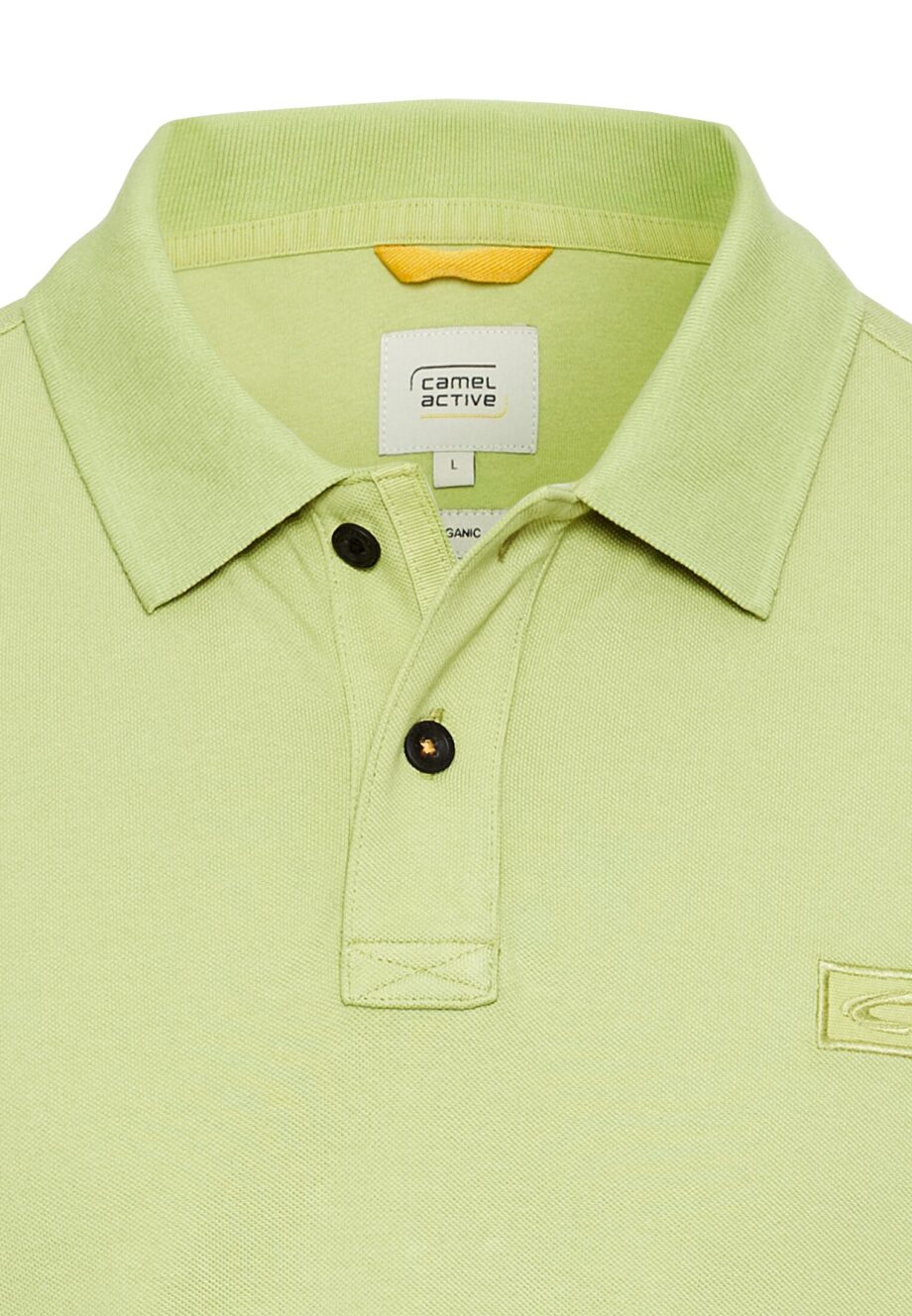 CAMEL ACTIVE Herren Kurzarm Poloshirt aus Baumwolle in Grün und Mint