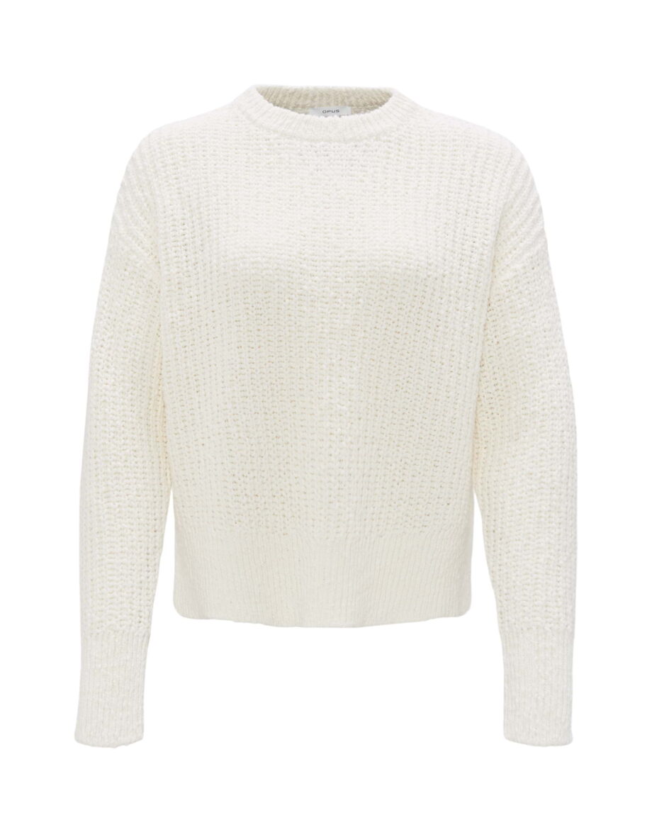 OPUS Damen Strickpullover Polum in Farbe milk