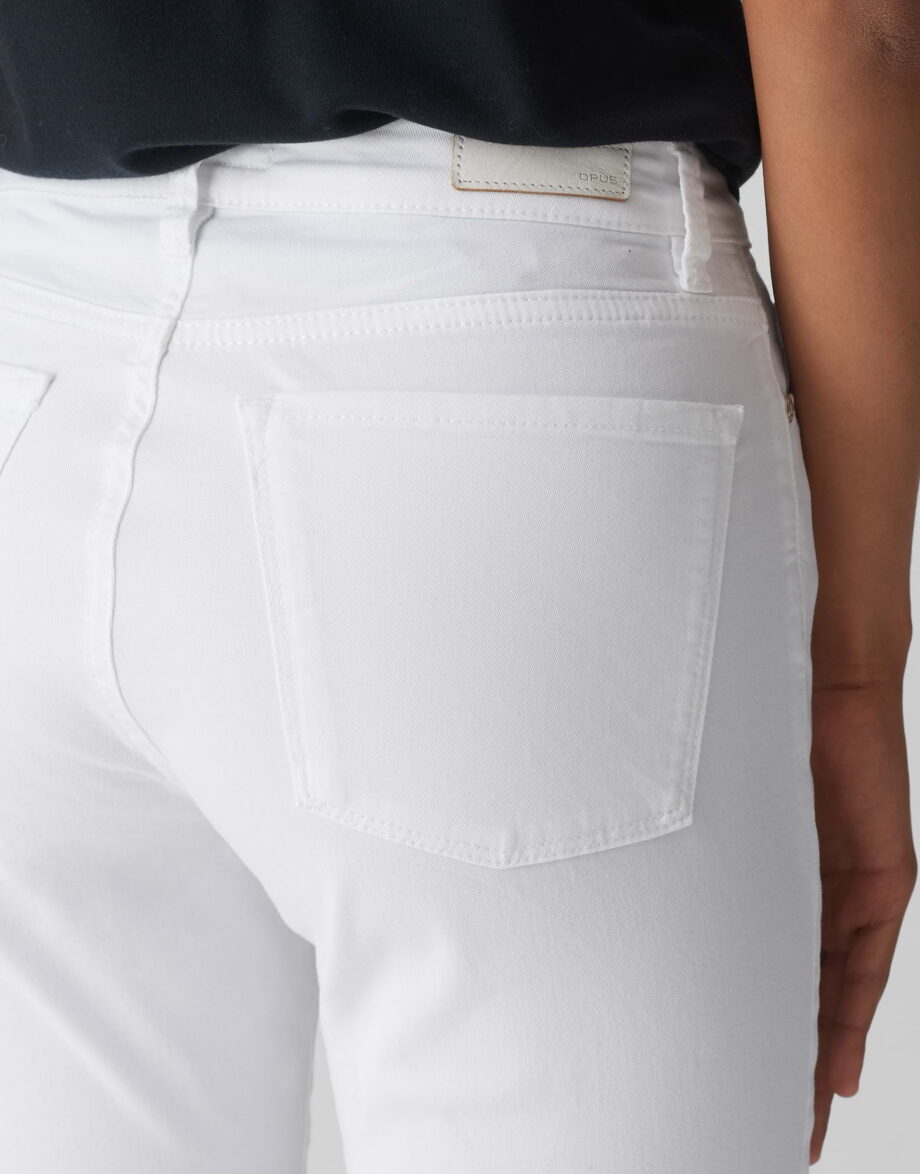OPUS Damen Hose Denim Elma clear weiß
