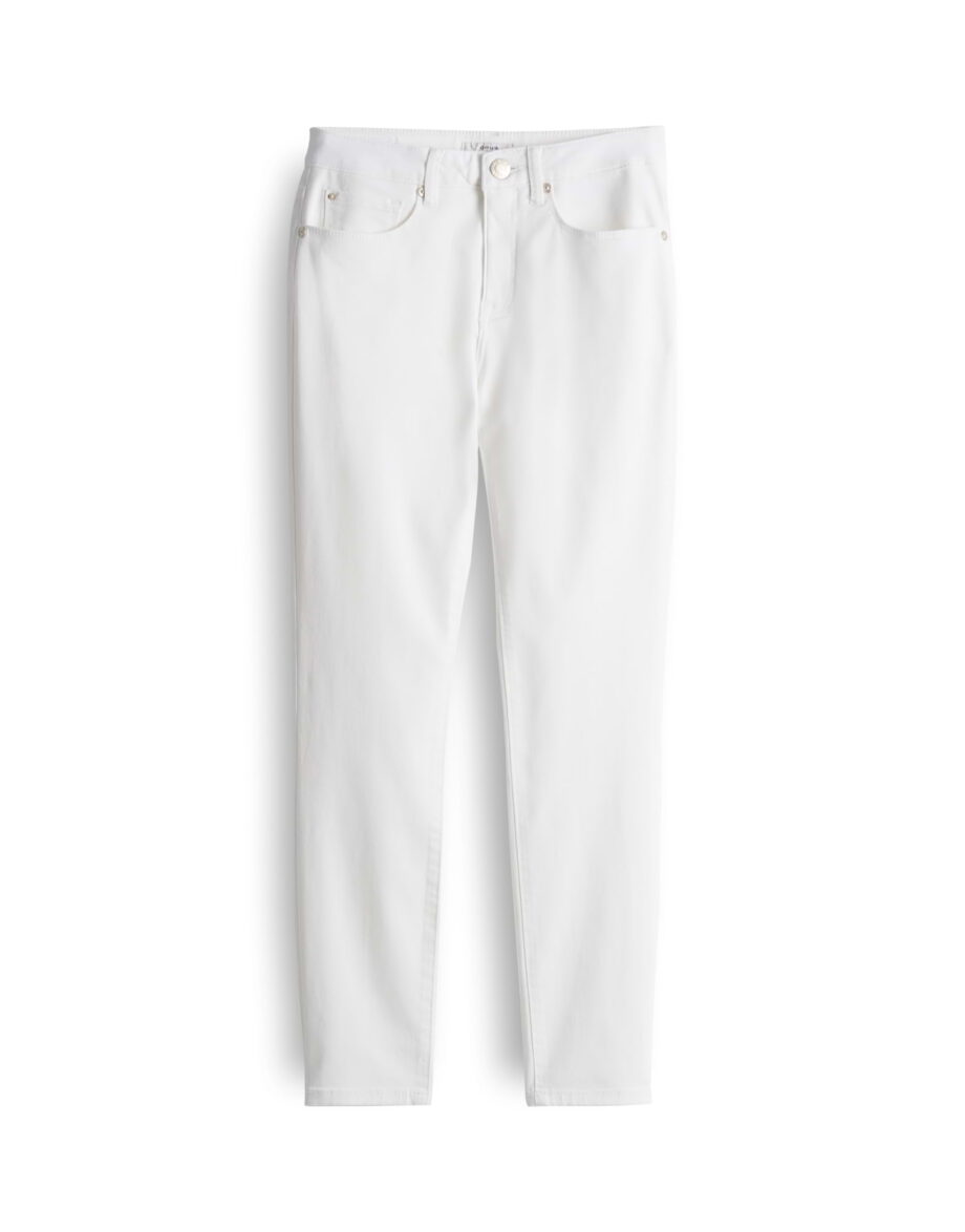 OPUS Damen Hose Denim Elma clear weiß