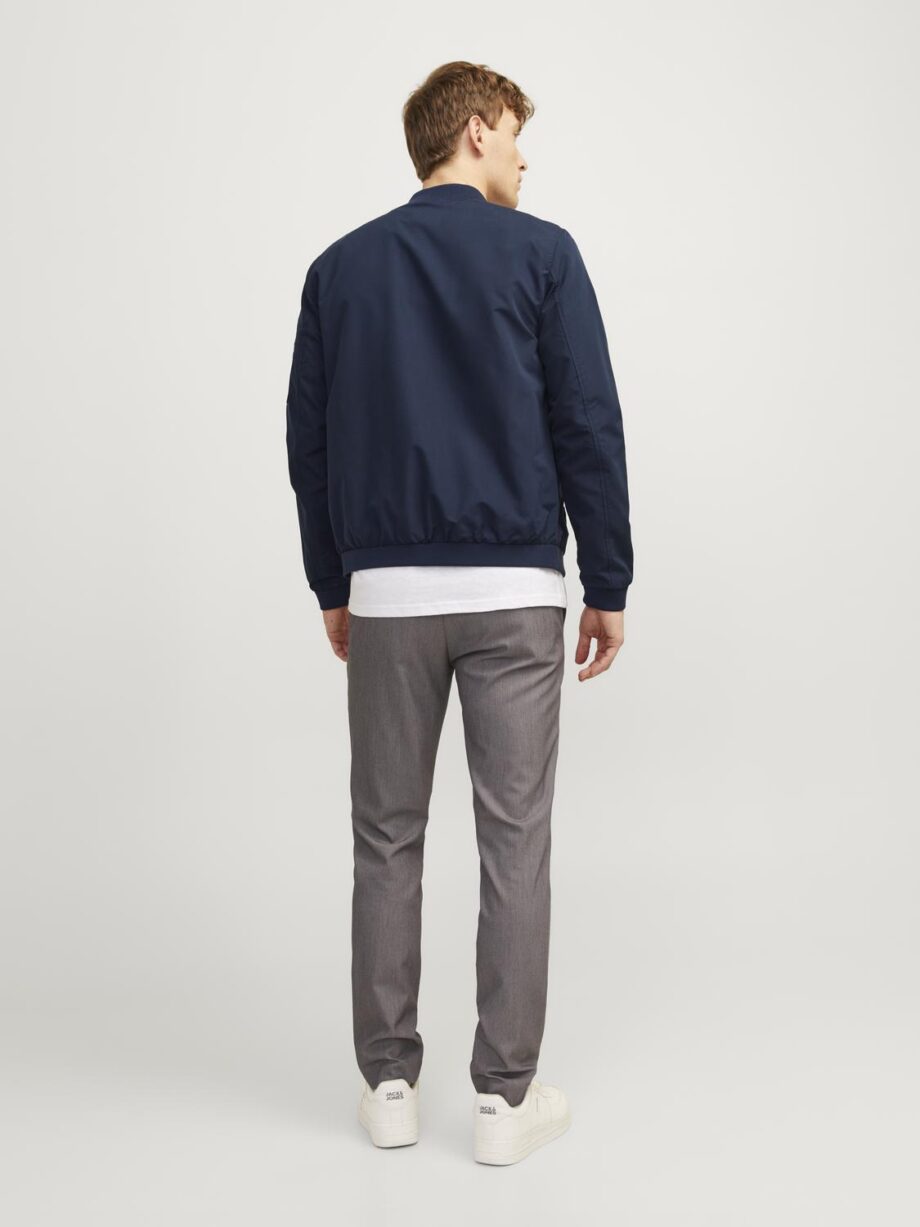 JACK&JONES Herren Blouson JJERUSH in Blau - navy und darkgrey