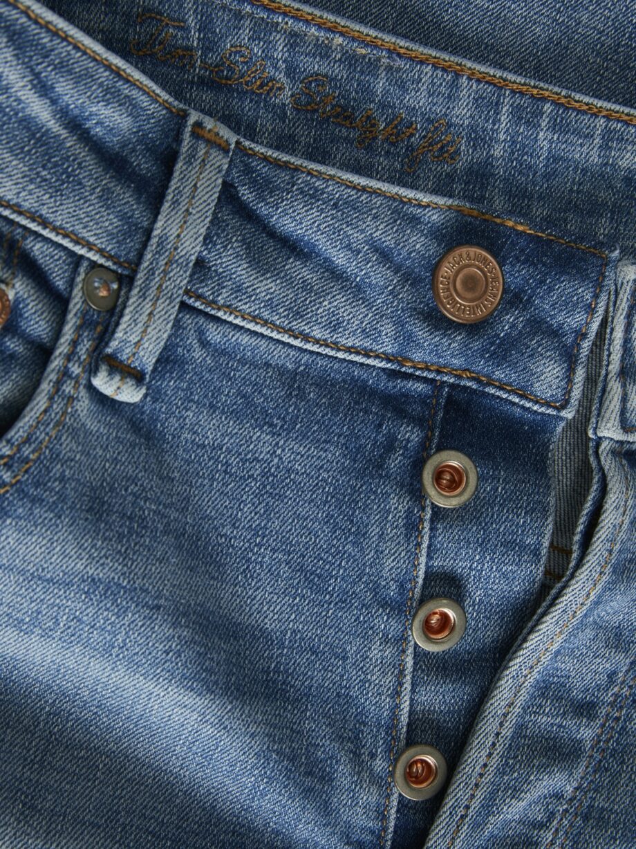 JACK&JONES Herren Jeans Slim Fit Tim in Blau - blue denim