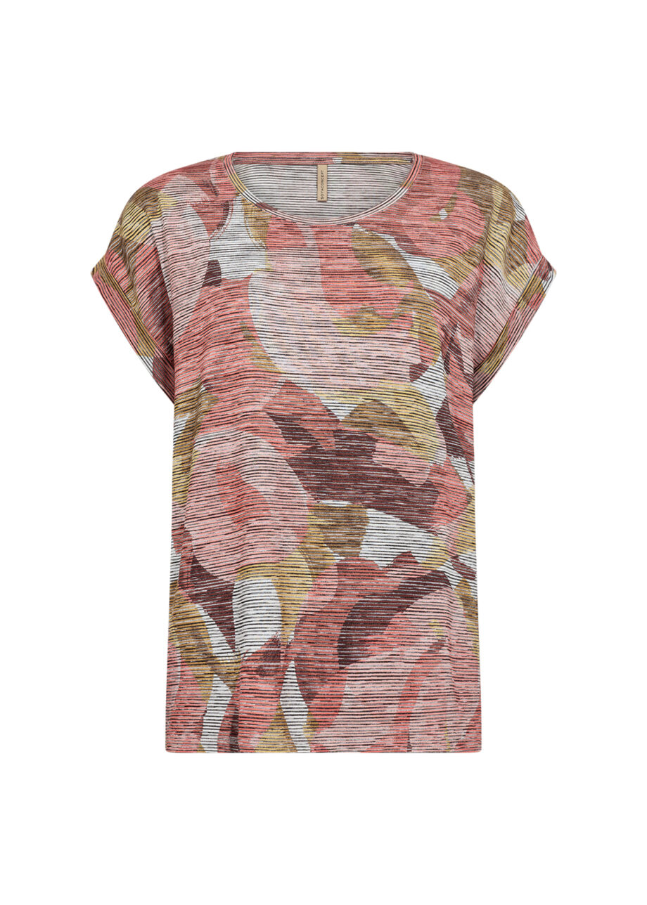 SOYACONCEPT Damen T-Shirt Galina mit Alloverprint