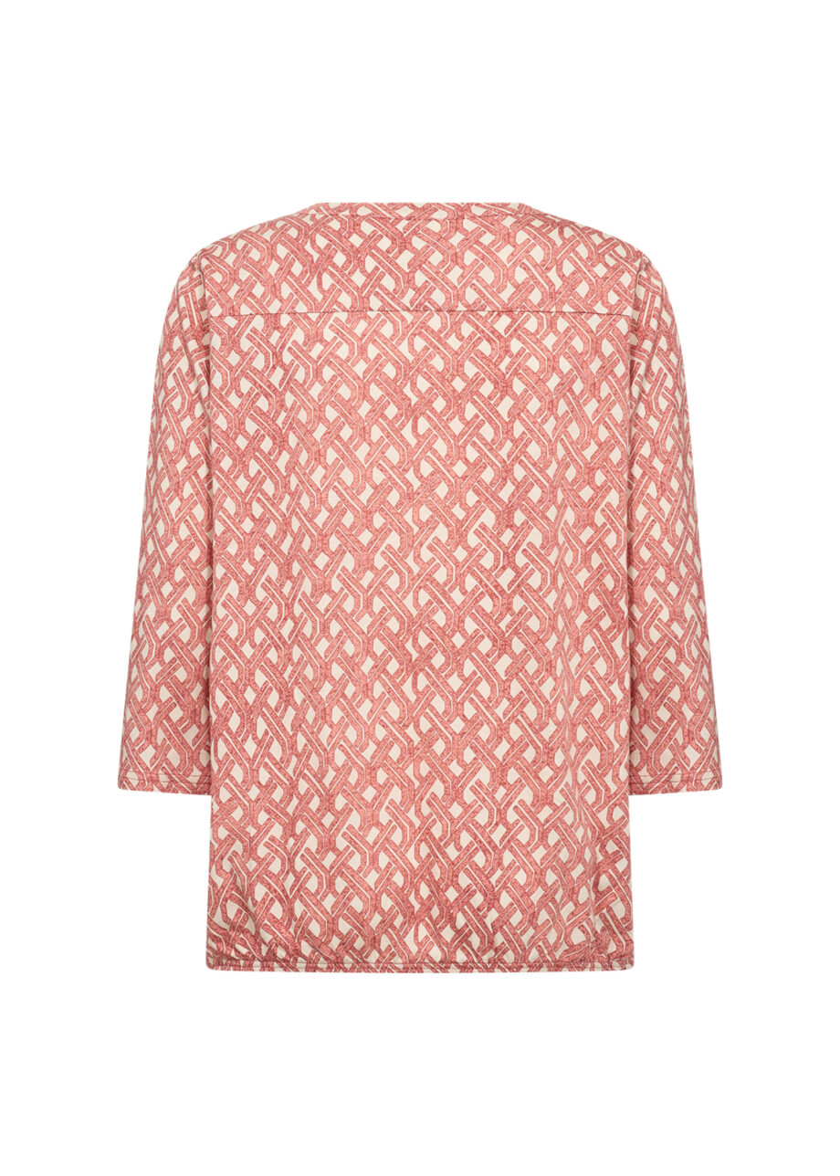 SOYACONCEPT Damen Blusenshirt Felicity mit Alloverprint in pink