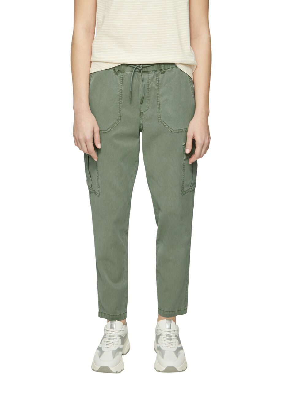 S.OLIVER Damen Jogpants aus Viskosemix mit Cargo-Taschen