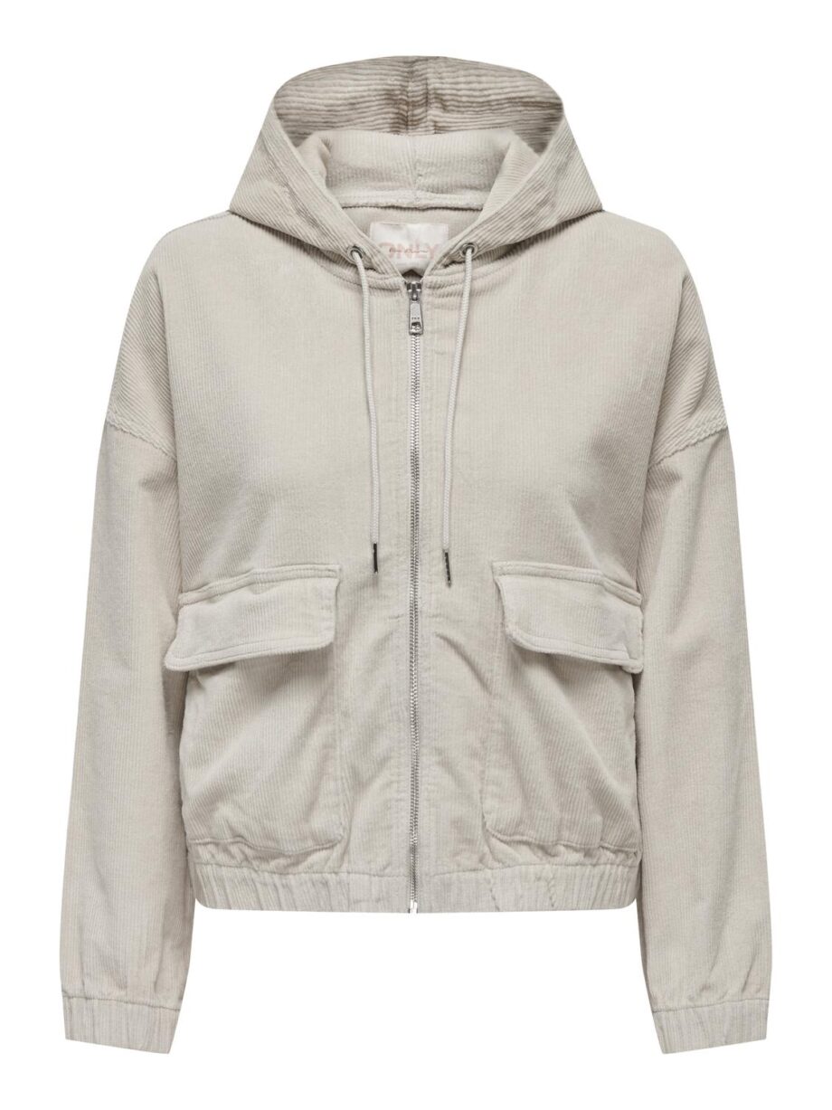 ONLY Damen Cordjacke KENZIE mit Kapuze