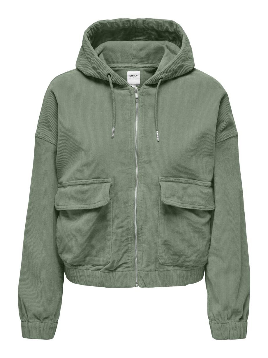 ONLY Damen Cordjacke KENZIE mit Kapuze